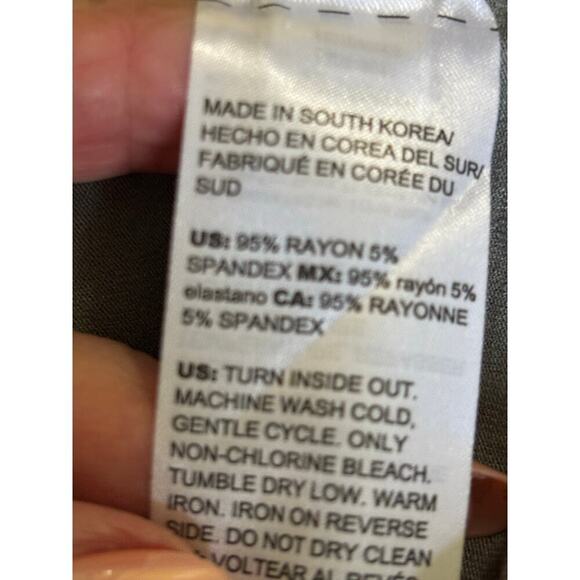 Chico's foil houndstooth top, slate gray, NWT, bold, glam casual, statement - Picture 6 of 7